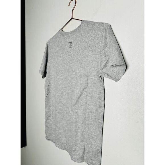 ONE TEASPOON Grey Marl Logo Crewneck Short Sleeve T-shirt NWT Size XXS - Picture 5 of 6